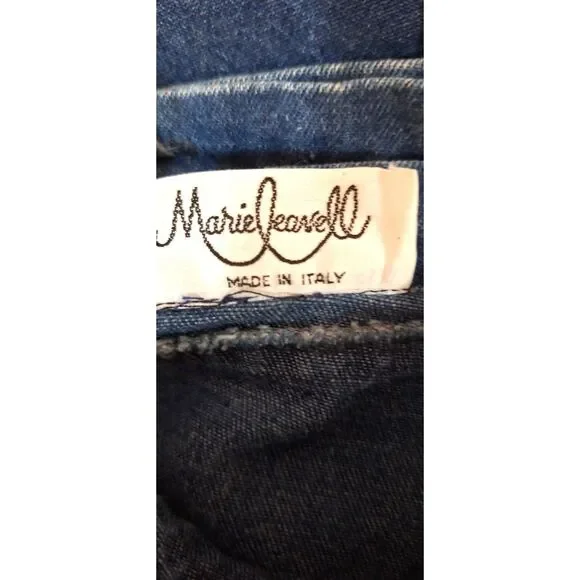 Denim Blue Trumpet Jean Skirt by Marie Leanell Made in Italy Vtg - Picture 10 of 10